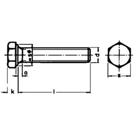 E-NORMpro Sechskantschraube DIN 933 8.8 galZn M12 x 25 200 Stück