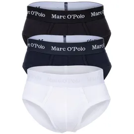 Marc O'Polo Marc O Polo Herren Slip, 3er Pack - Brief, Unterwäsche, Organic Cotton Stretch, einfarbig Schwarz/Navy/Weiß XL