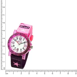 Scout 280375021 30 mm Quarzuhr lila wasserdicht Sportarmband Pink