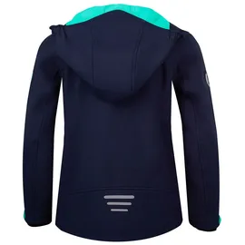 TROLLKIDS Trollfjord Softshelljacke - Navy / Mint - 164 cm