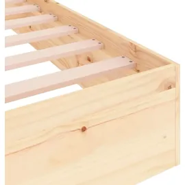 vidaXL Massivholzbett 180x200 cm - Braun, Holz, Kiefer, Schlafzimmer, Betten