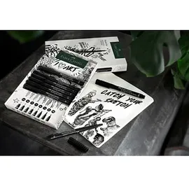 Faber-Castell Pitt Artist Pen Handlettering-Set schwarz, 1 Set