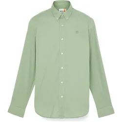 Timberland Mens Long Sleeve Stretch Poplin Shirt pro green bay L