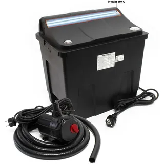 Wiltec CBF-200T Bioteichfilter Komplettset mit 9W UVC Klärer