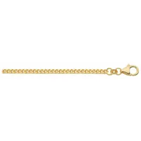 Adelia ́s Adeliás 333 Gold Flach Panzer Halskette Ø 1,8 mm", gold, | Gr.: 38 cm