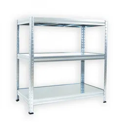 Steckregal verzinkt Biedrax 60 x 120 x 120 cm - 3 Böden verzinkt