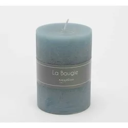 Kerze kleiner Zylinder 7 x 10 cm blau x6 - Rund Wachs Amadeus 7.299x7.5 cm