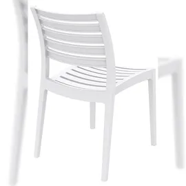 CLP Ares Gartenstuhl 48 x 58 x 82 cm weiß 2er Set
