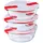 Pyrex Frischhaltedose rund weiß 1,1 l 3-teiliges Set