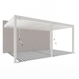 Weide Deluxe Wand Pergola 3,6 x 5,3 m Weiß