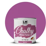 Chalky Möbelfarbe Kreidefarbe für Möbel 750 ml / 1,05 kg (Beere), matt finish In- & Outdoor Kreide-Farbe für Shabby-Chic, Vintage Look, Landhaus Stil Möbel streichen