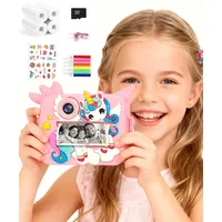 OTJ Kinderkamera Sofortdruck - Selfie Kinder Digitalkamera Spielzeug, das Fotos druckt, Weihnachten, Geburtstagsgeschenke für Alter 3-12, 4 5 6 7 8 9 10 Jahre alte Mädchen Kleinkind, Reise tragbare