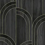 Sublime Modella Vliestapete 10 m x 52 cm Schwarz/Gold 1 St