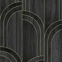 Sublime Modella Vliestapete 10 m x 52 cm Schwarz/Gold 1 St