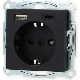 Merten USB-Steckdose 1 St. Schwarz