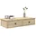 vidaXL Wandregal mit Schubladen 80 x 34 x 17 cm Braun