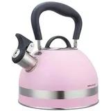 KING HOFF Wasserkocher 1.8L mit Pfeife Kinghoff KH-1856 rosa