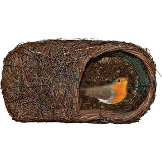 Simon King Rotkehlchen-Nest, gebürstetes Holz, braun