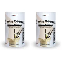 Eafit Whey Protein Pulver Vanille | 360g | Premium Molkenproteine für Muskelaufbau | Protein Isolate | Eiweißpulver | Proteinpräparate | EAFIT (Packung mit 2)
