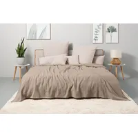 OTTO home Mira Bettüberwurf 150 x 250 cm Grau/Schwarz