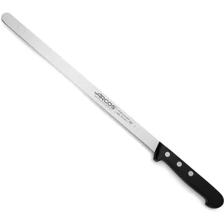 Arcos Serie Universal - Lachsmesser Fischmesser - Klinge Nitrum Edelstahl 290 mm - HandGriff Polyoxymethylen (POM) Farbe Schwarz