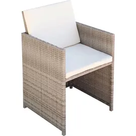 vidaXL Garten-Essgruppe 13-tlg. beige