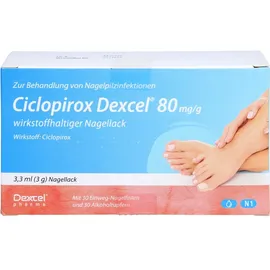 Dexcel Pharma Ciclopirox Dexcel 80 mg/g wirkstoffhalt.Nagellack 3,3 ml