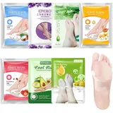 7 Paar Hornhaut Socken Hornhautentferner Socken, Peeling fuß Socken, Peeling Fußmaske Fußpeeling-Maske, Feuchtigkeitsspendende Peeling-Fußmaske, Fußpeeling Maske für Hornhaut Abgestorbene Haut