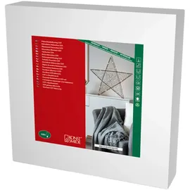 Konstsmide LED Metallstern, schwarz, 100 warm weiße Dioden, 3V, Innen, schwarzer Draht