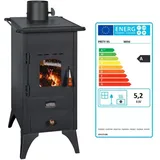Prity - Kaminofen Ofen Herd Stahl Top Kraftstoff Mini sp BImSchVII 5.2 kw