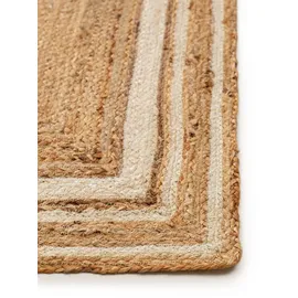 benuta Kunstloft Teppich, Weiß, Naturmaterialien, Beton Optik, Rechteckig, 160x1 cm, Gots, für Fußbodenheizung geeignet, Teppiche & Böden, Teppiche