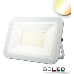 ISOLED LED Fluter Pad 100W, IP65, CCT mit Funk-Fernbedienung, 100W 3000-6000K 10500lm 120°, 100cm Kabel, Weiß ISO-115112