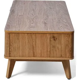 Jahnke Wave Coffee SK Braun Eiche 110 x 44 cm