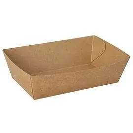 Papstar 50 Snacktrays, Pappe "pure" - braun