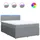 vidaXL Boxspringbett 140 x 200 cm Hellgrau