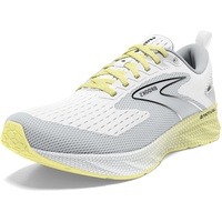 Brooks Levitate 6 Sneaker, White Oyster Yellow, 38 EU