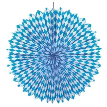 Papstar Dekofächer Ø 75 cm Bayrisch Blau