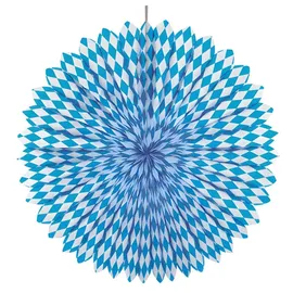 Papstar Dekofächer Ø 75 cm Bayrisch Blau