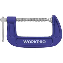 WorkPro 100 mm C-klemme WP232019 Spann-Weite (max.):100 mm Produktabmessung, Länge: 210 mm Ausladung