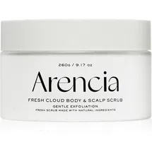 ARENCIA Fresh Cloud White Tea & Neroli sanftes Peeling Für Körper und Haar 260 g