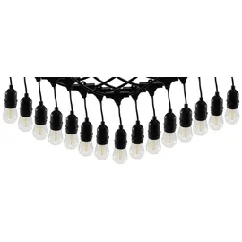 ChiliTec LED-Lichterkette Filament 13 m Schwarz
