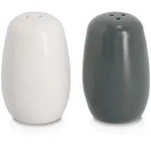 Zeller Salz- und Pfefferstreuer-Set 8,4 cm Schwarz/Weiß unbefüllt
