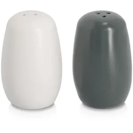 Zeller Salz- und Pfefferstreuer-Set 8,4 cm Schwarz/Weiß unbefüllt