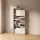 livinity® Ortello 80 x 166,1 x 24,2 cm mit 4 Fächern / weiß