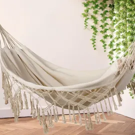 outtec Hängematte, Beige, Textil, 150x1x200 cm, Gartenmöbel, Hängematten