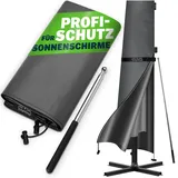 Kingsleeve Abdeckung Sonnenschirm/Ampelschirm Anthrazit Ø330cm