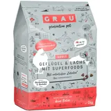 Grau Trockenfutter Geflügel & Lachs mit Superfoods 2 x 2 kg
