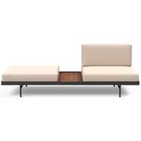 Innovation Living Schlafsofa Puri Walnuss Stoff beige Natural