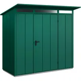EcoStar Gerätehaus Elegant-P Typ 1 moosgrün 247,9 x 153 x 228,6 cm