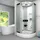 AcquaVapore D58-50M1-EC Komplettdusche mit 2K Scheiben Versiegelung 90 x 90 cm Weiß